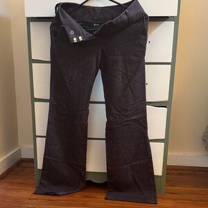 Elegant Brown Straight Leg Pants